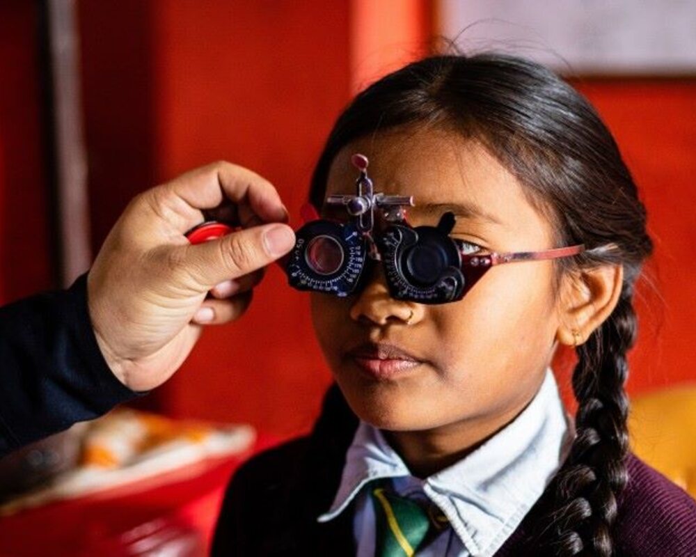 High Sight team conducting a community vision screening
